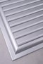 Matte Chrome 25x40 Aluminum Vent Bathroom WC Ventilation Shutter - 4