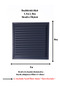 Anthracite Gray 40x40 Aluminum Grille Bathroom WC Ventilation Shutter