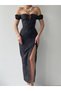 ROCHIE MIDI ELASTICĂ LA PIPT CU UMAR JOS - 8