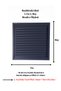 Anthracite Gray 40x60 Aluminum Grille Bathroom WC Ventilation Shutter