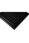 Matte Black 55x45 Aluminum Grille Bathroom WC Ventilation Louver - 5