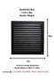 Matte Black 40x55 Aluminum Grille Bathroom WC Ventilation Louver