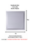 Matte Chrome 35x35 Aluminum Vent Bathroom WC Ventilation Shutter