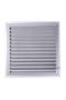 Matte Chrome 35x45 Aluminum Vent Bathroom WC Ventilation Shutter - 3