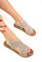 Beige Women's Sandals 17156 - 3