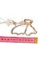 Butterfly Figured Metal Dangle Gold Color Buckle - 3