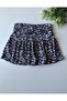 Lilac Leopard Patterned Draped Skirt - 6
