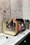 Transparent Suitcase Organizer Suitcase Organizer Makeup Brush Cosmetic Travel Bag Vegan Leather