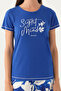 Cotton Short Sleeve Women's Pajamas Set V700 - 4