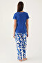 Cotton Short Sleeve Women's Pajamas Set V700 - 5