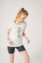 Seamless (seamless) Activewear Sports Shorts with Pockets and Yoga & Pilates Combo Slogan T-shirt Set - 5