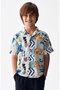 LIMI boy linen China half-sleeved shirt - 3