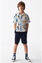 LIMI boy linen China half-sleeved shirt - 2