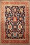 Geometric Patterned Decorative Carpet in Black and Orange Tones 4059