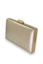 Gold Gold Crystal Patterned Matte Leather Metal Handle Evening Dress Bag Evening Bag Henna Wedding Engagement Bag - 3