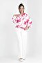Girl's 2-Piece Bottom Top Set Pants-Shirt Floral Patterned Holiday Combination
