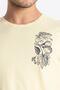 Printed O-collar T-shirt Bandos - Light Yellow - 4