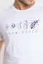 Printed O-collar T-shirt Apiso - White - 5