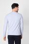 Buttoned Crew Neck Long Sleeve T-shirt Np-collargo - Light Gray - 3