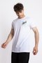 Printed O-collar T-shirt Tissue - White - 2