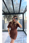 women's Oleander Drape Detail Dress - 4