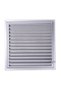 Matte Chrome 55x40 Aluminum Vent Bathroom WC Ventilation Shutter - 3