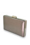 Platinum Anthracite Gray Imported Plated Satin Shiny Fabric Evening Dress Bag Evening Bag Henna Wedding Engagement - 2