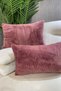 Rabbit Plush Throw Pillow Cover - Cherry (1 Piece) - 3