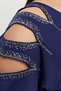 Plus Size New Season Sequin-Sleeved Comfort Fit Short-Sleeved V-Neck Stylish Jersey Tunic T-Shirt - 8
