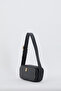 Black Small Alphabet Women's Shoulder Bag 05Po24Y1844 - 2