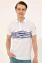 Men's White Polo Neck T-Shirt