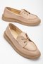 Women's Nude Skin Comfortable Fit Thermo Sole Lace-up Lofer