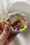 Children's Bracelet with Butterfly Figure (Mixed Color Beads) - 3