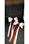 23 April Themed Red and White 2-Piece Bow Buckle - 2