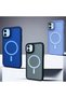 Stain Resistant Edges Silicone Matte Chrome Phone Case With Magsafe Feature Compatible With Iphone 14 Pro - 7