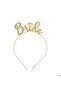 MINI PARTY STORE Bride Metal Crown Gold
