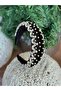 Custom designed, densely crystal embellished with stones , domed wide crown for women, engagement, henna ceremony crown, black Velvet. - 2