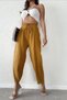 Women's Seersucker Shalwar Balloon Trousers - 3