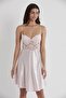 Satin Lace Nightgown 627 - Powder