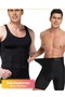 Waist Slimming Firming Men's Boxer Abdominal Corset Chest and Belly Gynecomastia Men's Athlete Corset Set