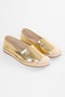 Women's Melany Gold Shiny Casual Espadrille - 2