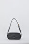 Black Small Alphabet Women's Shoulder Bag 05Po24Y1844 - 5