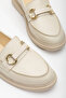 Women's Skin Comfortable Fit Front Buckle Casual Loafer - 3