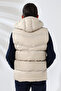 CREAM COLOR CHILDREN'S VEST WITH HOOD - 7