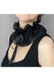 Teresa Adjustable Neck Collar with Ribbon Black - 2