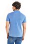 US POLO ASSNMEN'S WOVEN POLO NECK BLUE T-SHIRT - 3