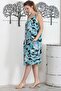 Camouflage Green V-neck Sleeveless Buttoned Double Pocket Casual Woven Dress - 4