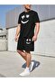 Men's Printed Set - Shorts T-shirt Top and Bottom Set
