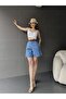 Women's Belted Bermuda Shorts - 4