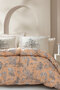 Aster Double Ranforce Duvet Cover Set - Salmon - 2